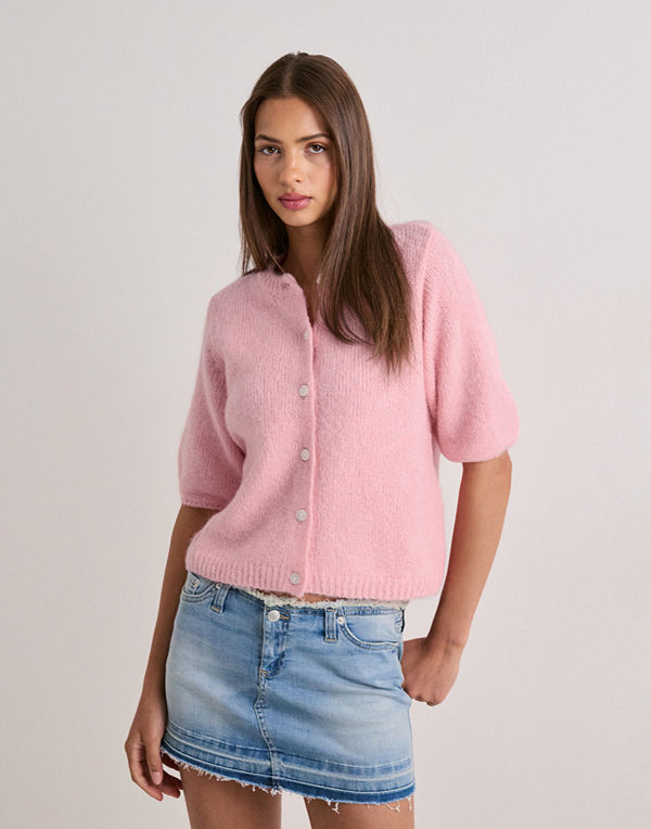 Vero Moda Vmkara 2/4 O-Neck Button Cardigan E - Rosa