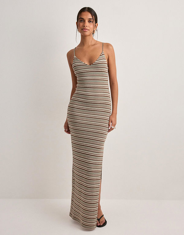 Nelly Chill Stripe Maxi Dress - Multi/Mönstrad