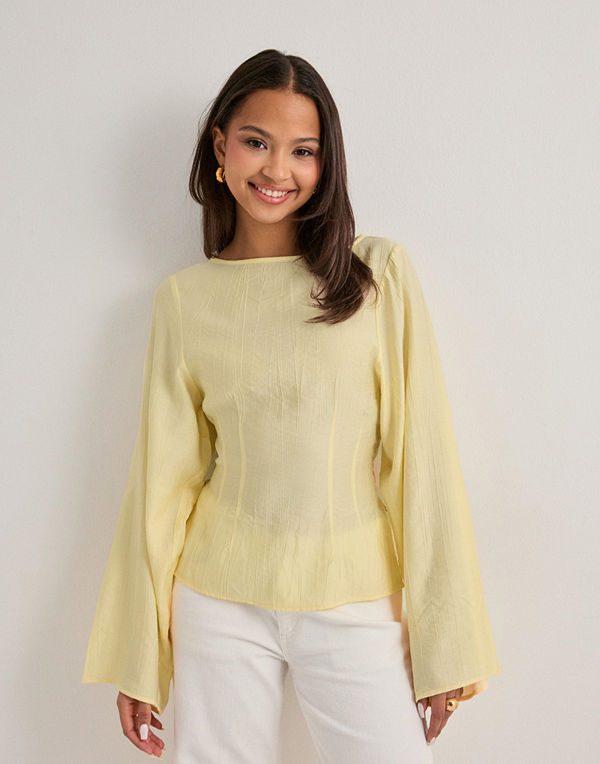 Nelly Volume Sleeve Blouse - Gul
