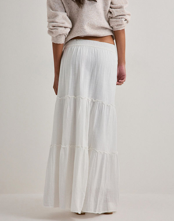 Vero Moda Awkeeley Hw Long Skirt Noos - Vit