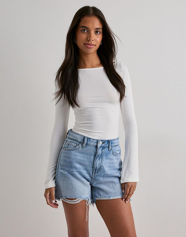 Pieces Pcsummer Hw Dest Lb Shorts Noos - Blå