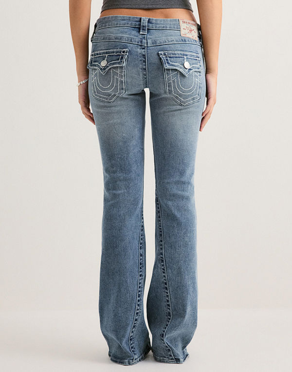 True Religion Crystal Joey Lr Flare Big T - Blå