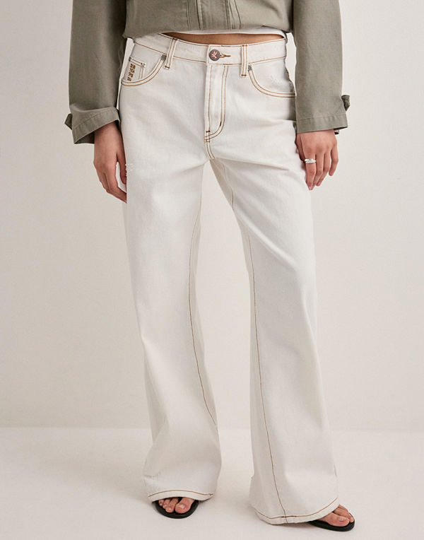 One Teaspoon Jackson Mw Dnm Jeans - Vit
