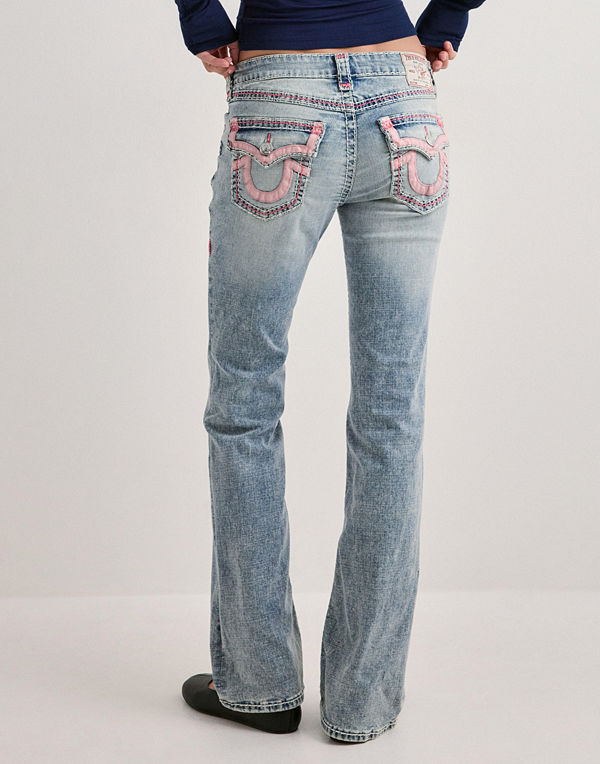True Religion Applique Becca Mr Bootcut Flp - Blå