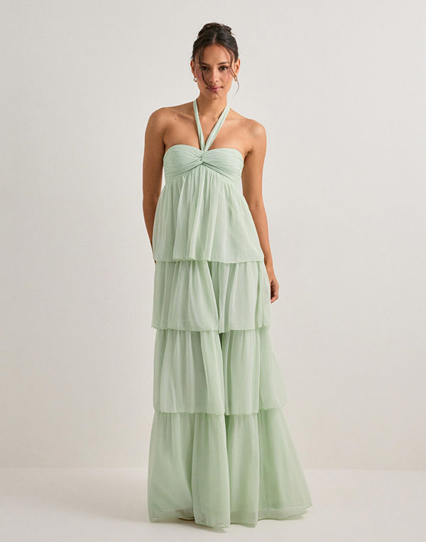 Nelly Dreamy Frill Dress - Grön
