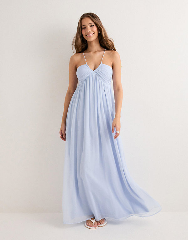 Nelly Ruched Detail Dress - Blå