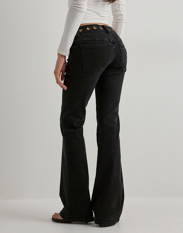 Abrand Jeans 00 Kick Brie Eyelet Tall - Svart