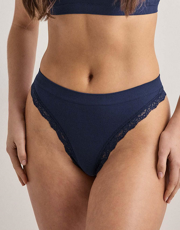 Hunkemöller Lola String R - Blå