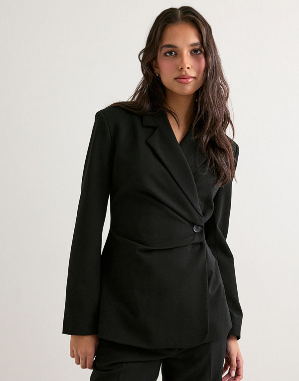 Vero Moda Vmvela Ls Wrap Blazer - Svart