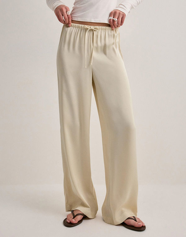 Nelly byxor Pull On Satin Pants - Champagne