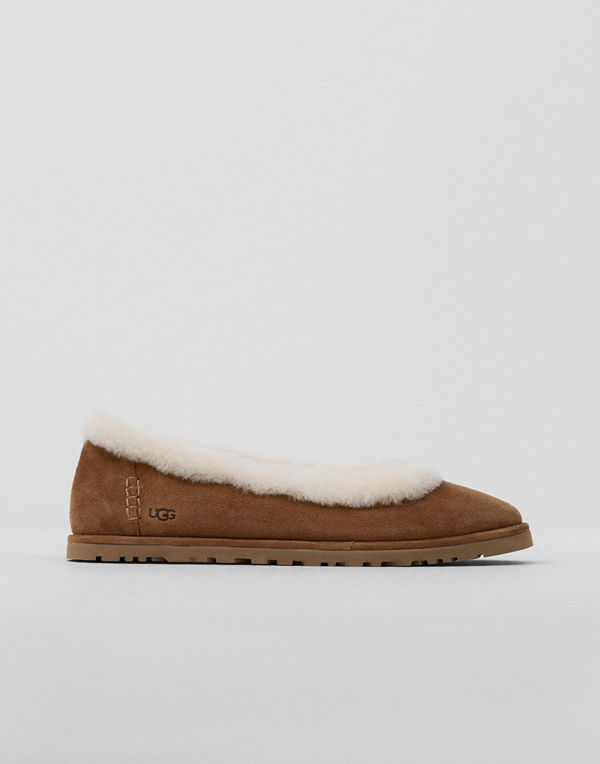 UGG W Zora Ballet Flat - Brun