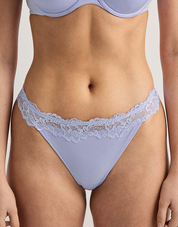 Hunkemöller Lace & Shine String R - Blå