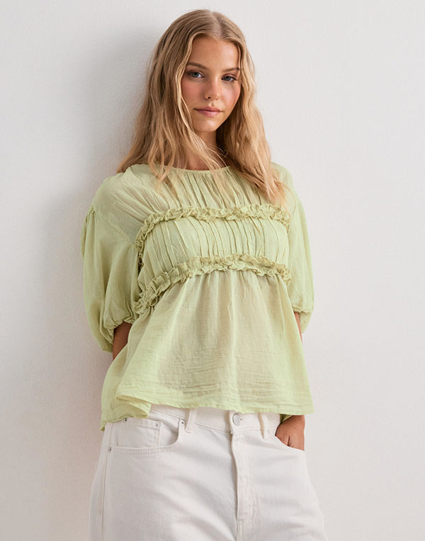Neo Noir Kiril S Voile Blouse - Grön