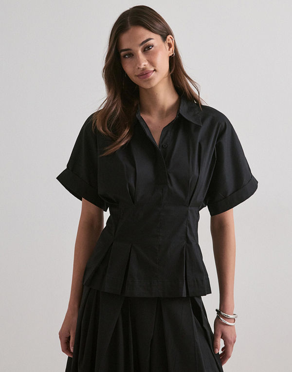 Vero Moda Vmfriba 2/4 Shirt Wvn - Svart