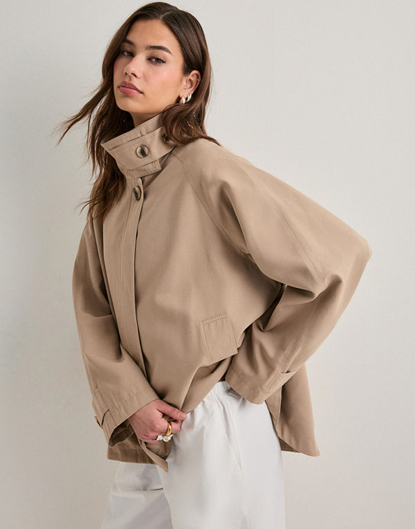 Only Onlnana Life Cape Jacket Cc Otw - Beige