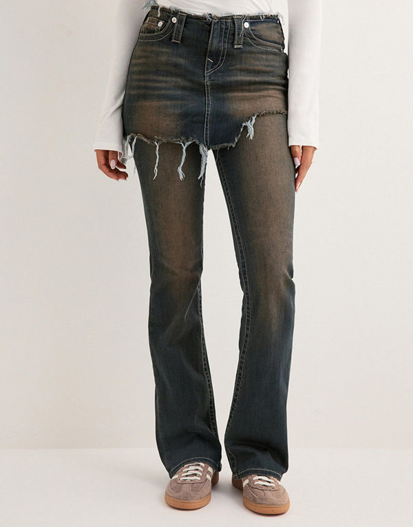 True Religion Becca Mr Bootcut Skirt Overlay - Blå