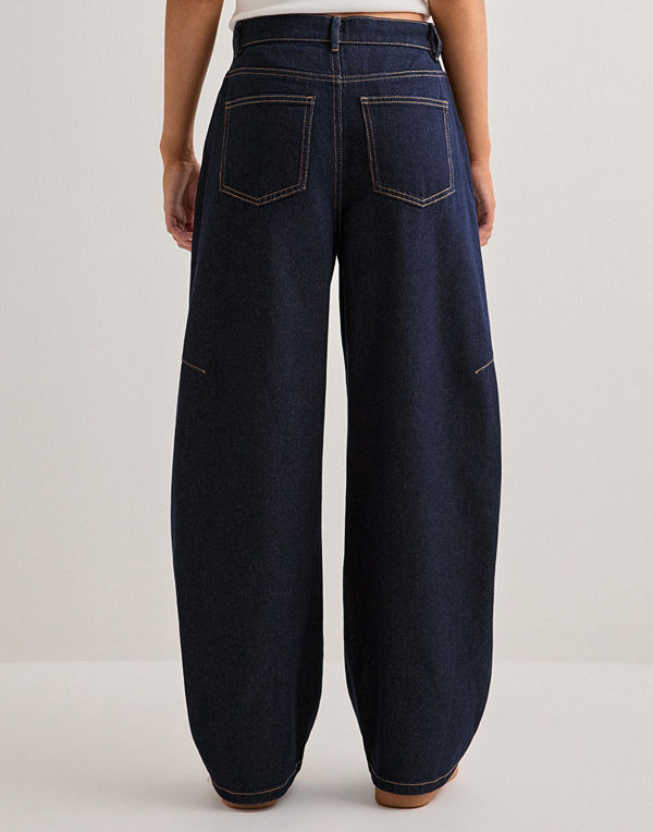 Vero Moda Vmkaitlin Hr Wide Barrel Jeans SI35 - Blå