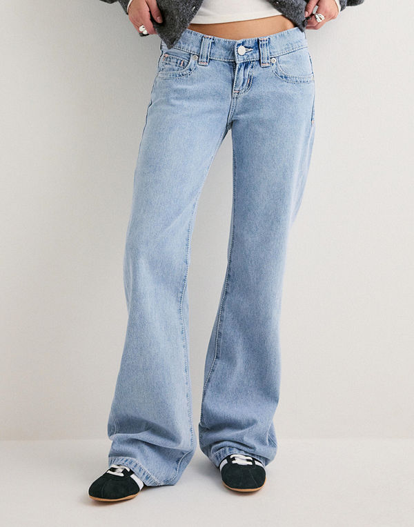 Abrand Jeans 00 Super Low Flare Tall - Blå
