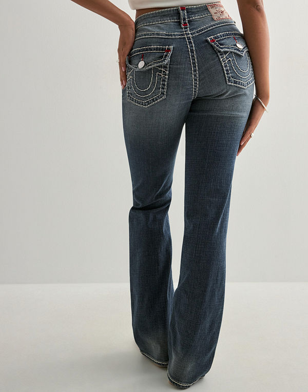 True Religion Becca Mr Bootcut Flap Sup T - Blå