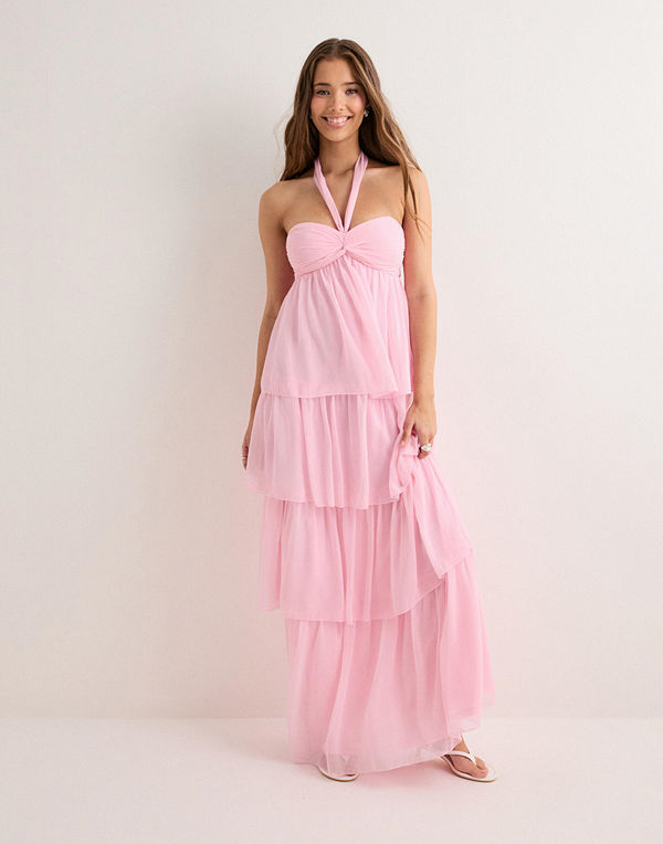 Nelly Dreamy Frill Dress - Rosa
