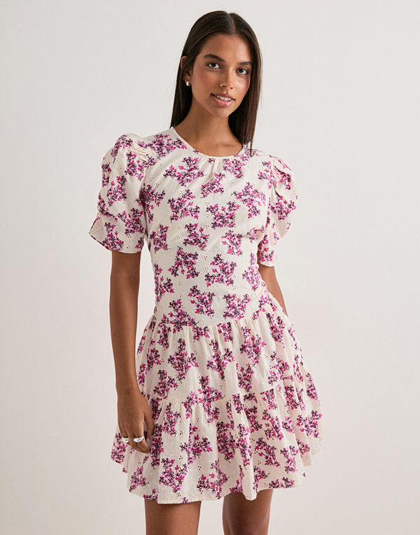 Neo Noir Annitas Starling Flower Dress - Vit
