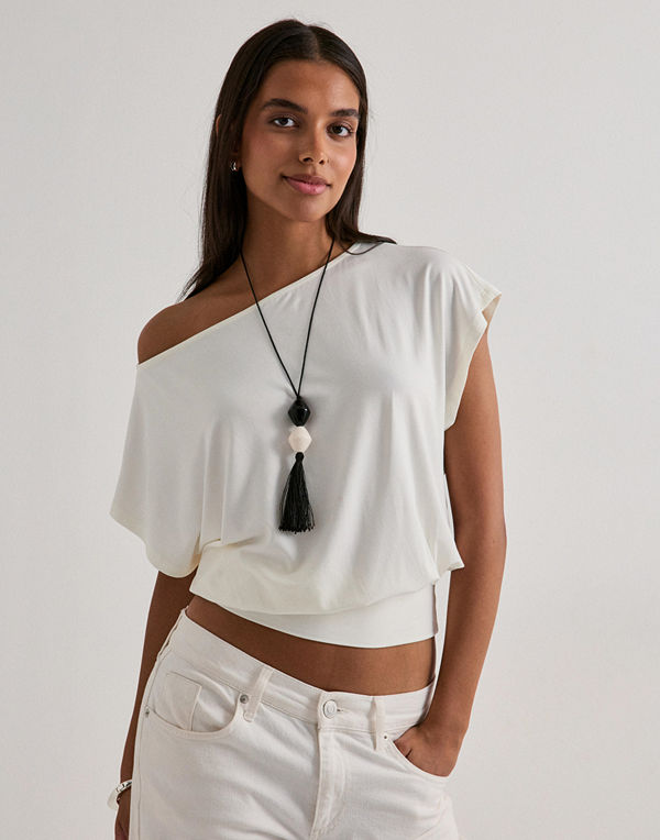 Nelly Soft Hip Focus Top - Vit