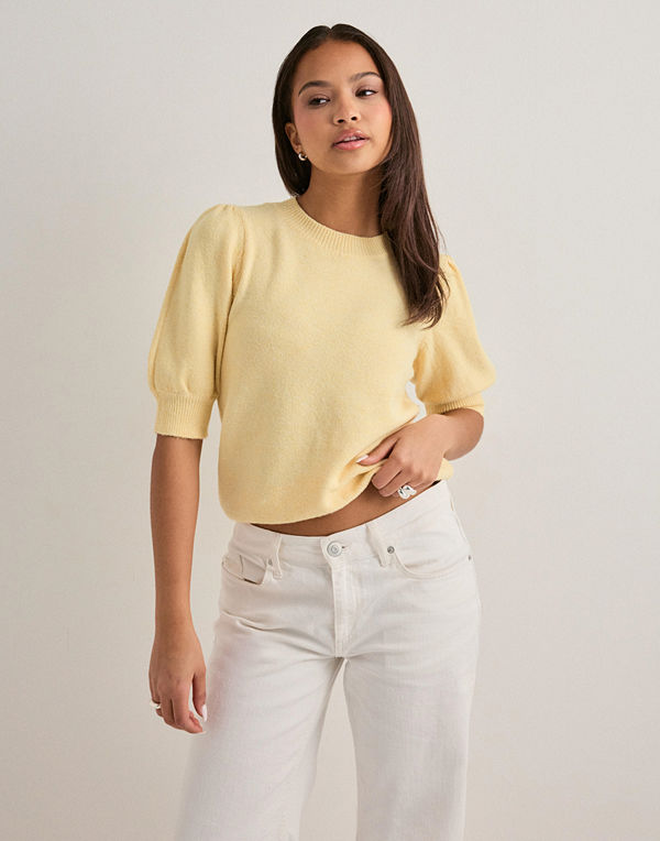 Vero Moda Vmdoffy 2/4 O-Neck Pullover Ga Noos - Gul
