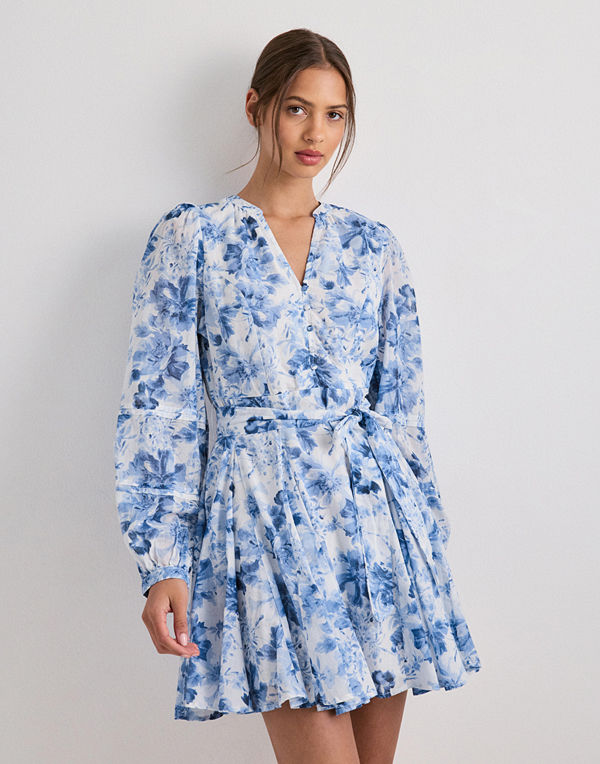 Neo Noir Marise Print Dress - Blå