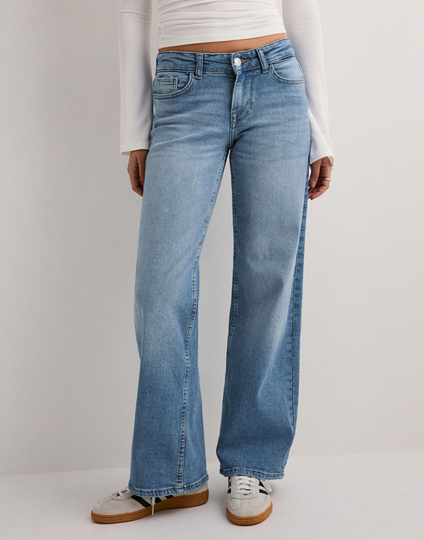 Only Onljudy Lw Wide Leg Dnm Tai Epp - Blå