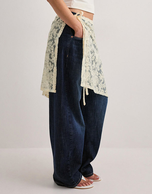 Pieces Pcjova Mw Sarong Skirt D2D - Vit