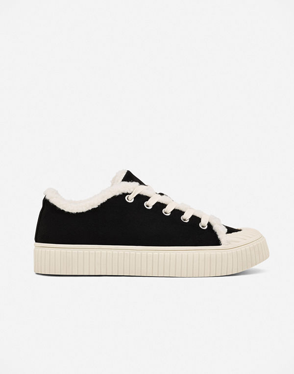 Nelly Warm Court Sneaker - Svart