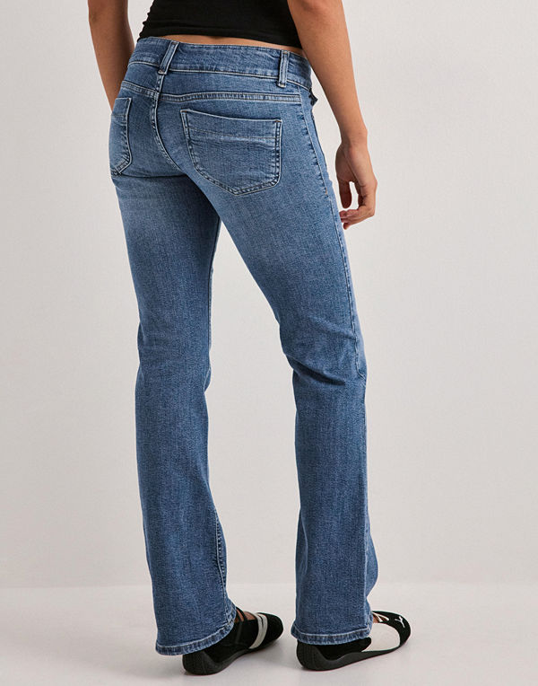 Only Onlebba Low Bootcut Dnm Jeans RIM50 - Blå