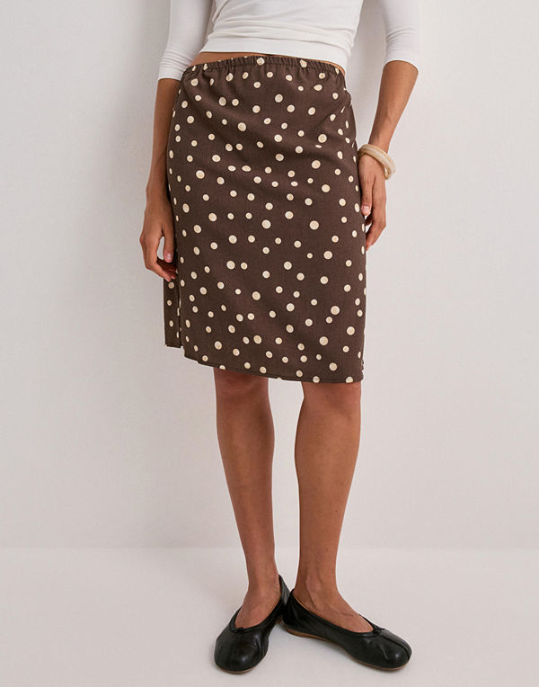 Pieces Pcmokka Bandeau Top Wvn D2D Pp - Brun