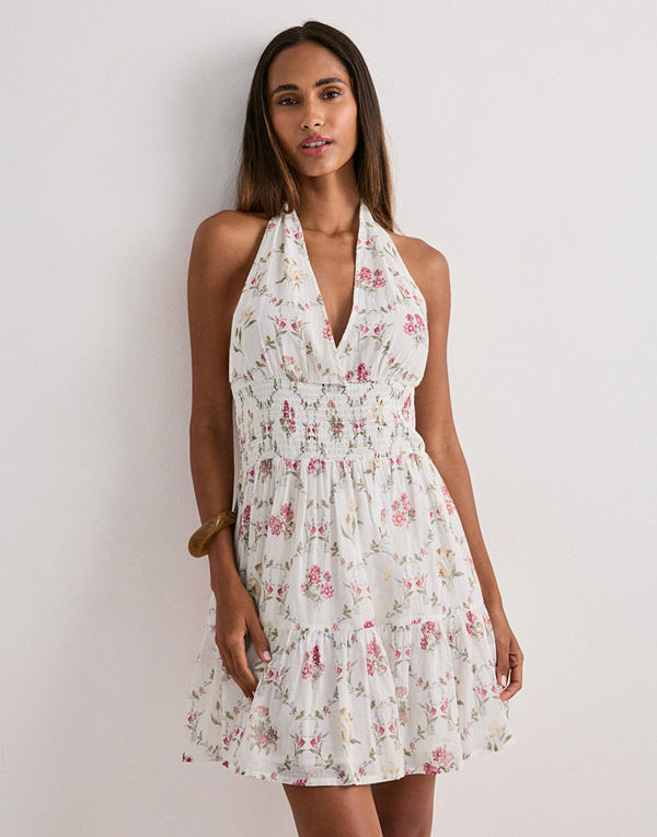 Neo Noir Magda Spring Flower Dress - Multi/Mönstrad