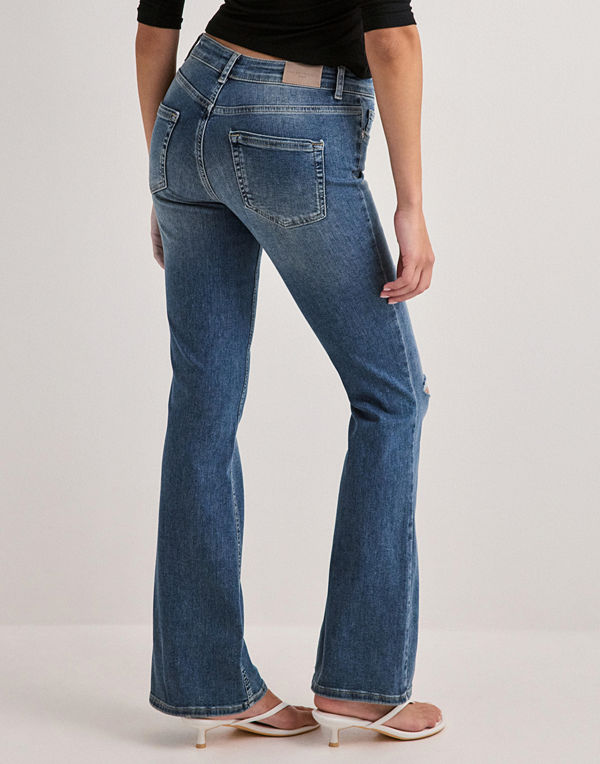 Only Onlblush Mid Flared Des Dnm DOT119 - Blå