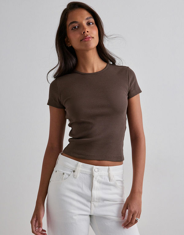 Vero Moda Vmchloe Ss Short Top Ga Jrs Noos - Brun
