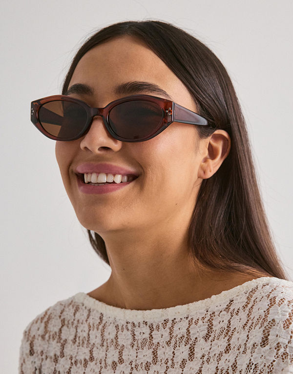 Pieces Pckia Sunglass Bundle Bc - Brun