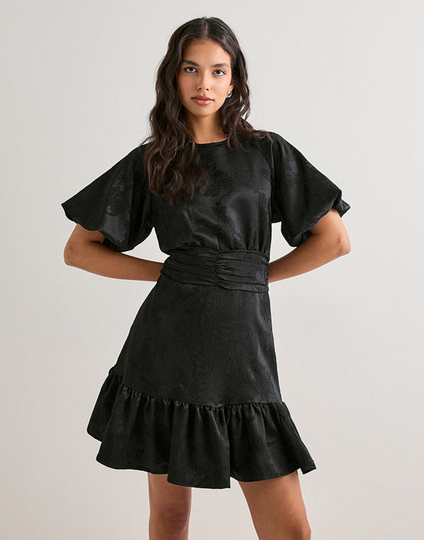 Neo Noir Sulli Jacquard Dress - Svart