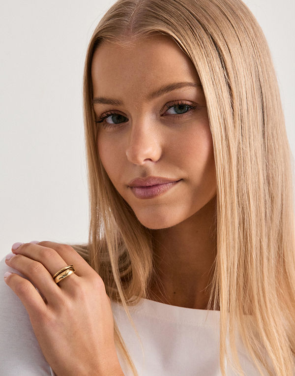 Pilgrim Kaisyn Ring, 2-in-1 Set - Guld