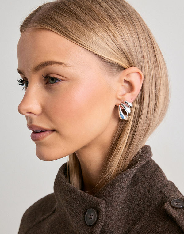 Pilgrim örhängen Presence Earrings - Silver