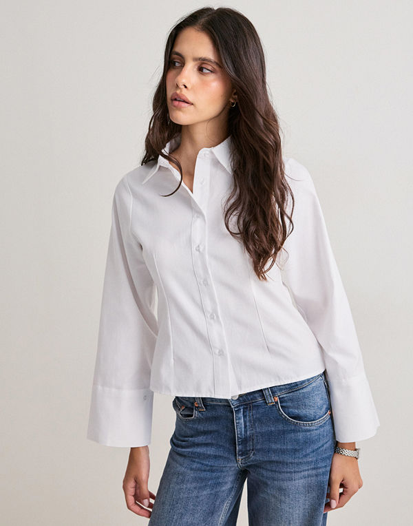 Neo Noir Rosa Oxford Shirt - Vit