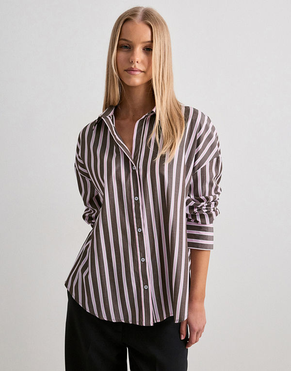 Only Onloregon Alva Ls Reg Shirt Noos Wv - Brun