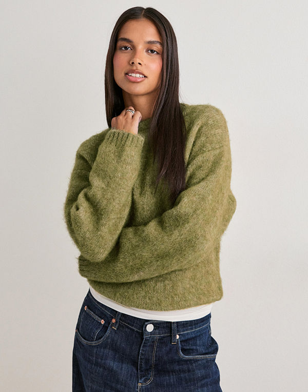 Nelly Premium Knit Sweater - Grön