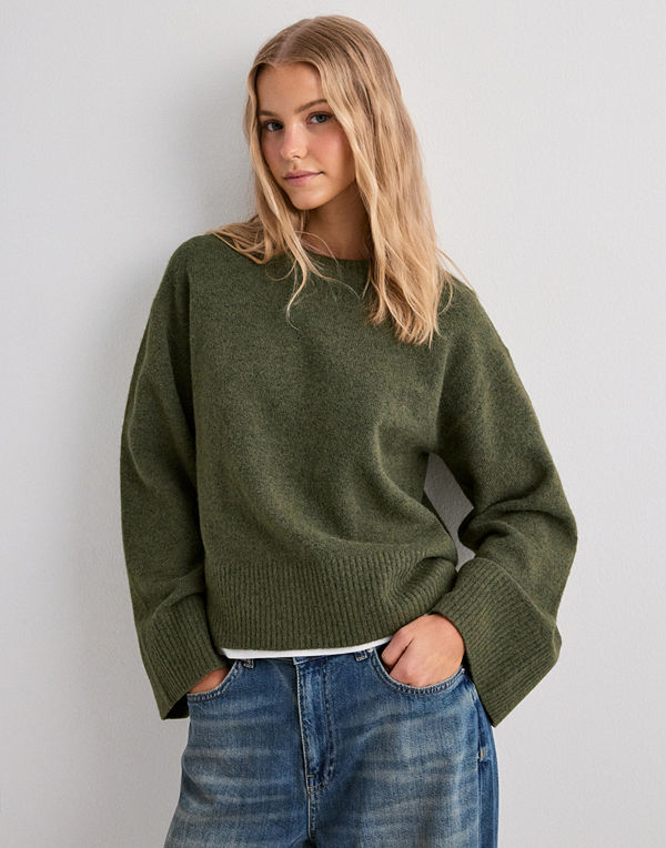 Nelly Perfect Knit Sweater - Grön