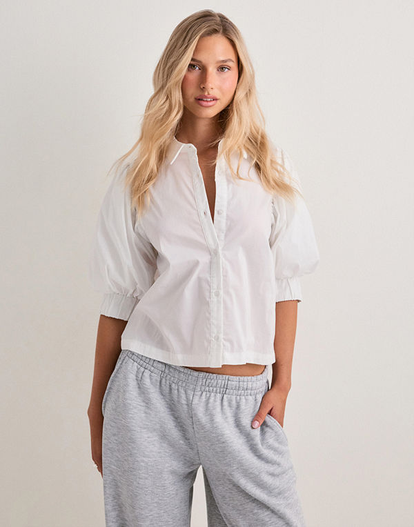 Neo Noir Etta Poplin Shirt - Vit